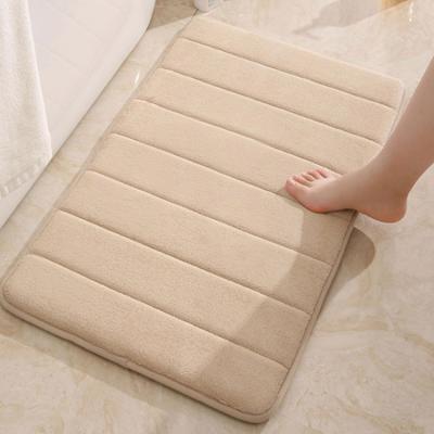 China Sustainable Wholesale Custom Made Bath Mat Memory Foam Microfiber Bath Mat For Home Bathroom for sale