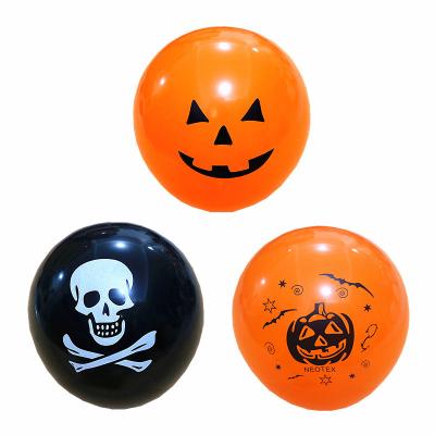 China Halloween Decoration Holiday Decorations 2021 New Balloons Ghost Festival Decoration Supplies Printed Pumpkin Balloons for sale