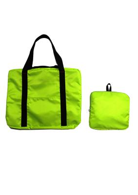 China Crush Proof Green Nylon Storage Bag , Strong Strap Nylon Travel Handbags for sale