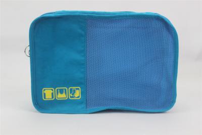 China Promotional Mesh Travel Cosmetic Bags Makeup Case Anti Theft , Top With Handle for sale