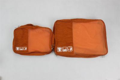 China Orange Promotional Nylon Storage Bag , Fashion Travel Undergarments Pouch for sale