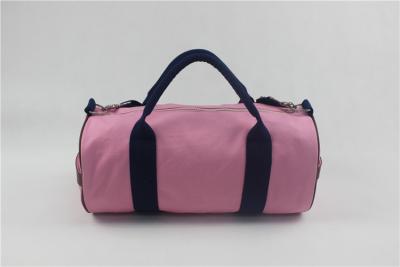 China Eco Friendly Pink 14 Oz Ladies Canvas Travel Bag For Clothes , Cosmetic Storage for sale