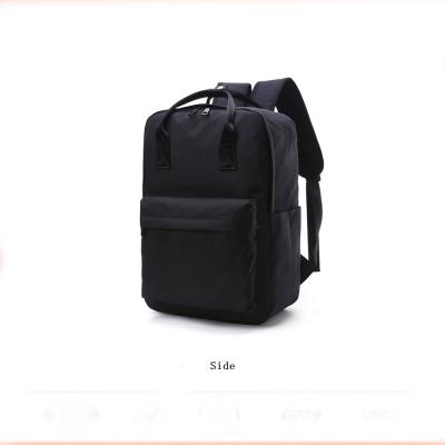 China Black Canvas Travel Laptop Backpack For Men , Laptop Case Backpack 41.9*27.9*14cm for sale