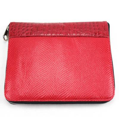 Chine Sac rouge promotionnel adapté aux besoins du client de douille de Tablette, sac de Tablette de cuir de l'unité centrale des femmes à vendre