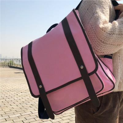 China Fashion Pink Panvas Backpacks For School Environmental Friendly for sale