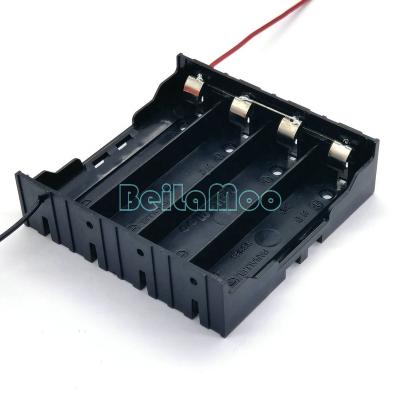 China ABS Beilamoo Four Parallel 18650 Cell Box With Wire Leads 3.7V DC Voltage Battery Holder BLM 1865 Battery Case for sale