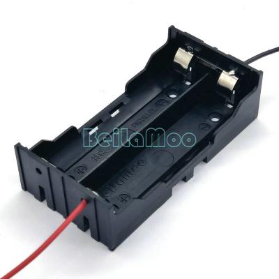 China ABS Beilamoo Dual 18650 Two Cell Box With Wire Leads BLM Battery 3.7VDC Backup Parallel 1865 Battery Case for sale