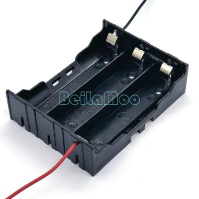 China ABS BeiLaMoo Three 18650 Cell Box With Wire Leads BLM Battery Holder Battery Case Series 11.1V DC 1865 for sale