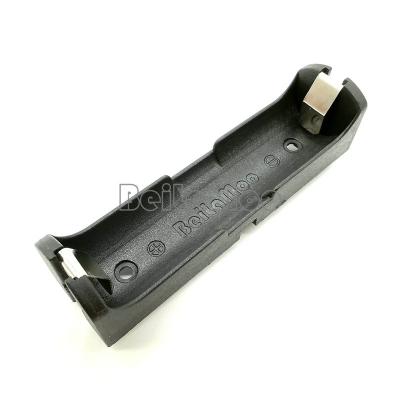 China Nylon+30% GF Resin Two Extended 18650 Li-ion Battery Case With PC Pins 18650 Cell Holder Battery Box for sale