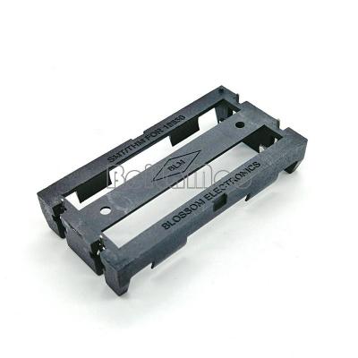 China Nylon+30%GF Dual 18650*2 Cells Case Box With Through Hole PC Terminals Two 18650 Battery Holder for sale