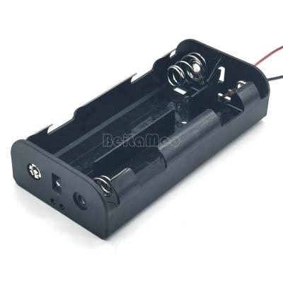 China ABS Four 4C Battery Holder With Wire Leads 6 Inch UM2*3 26500 LR14 Battery Case for sale