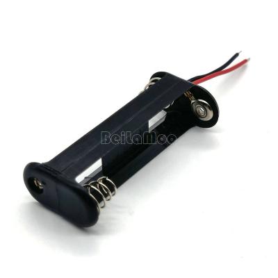 China PP BLM Two AA Battery Box With Wire Leads 150mm UM3*2 Battery Holder 14500 Battery Case for sale