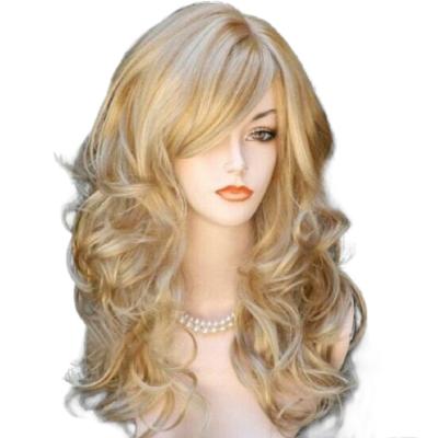 China New Long Wigs 3 Color Hair Women Daily Use Replacement Wig Fashionable Natural Synthetic Heat Resistant Fiber for sale