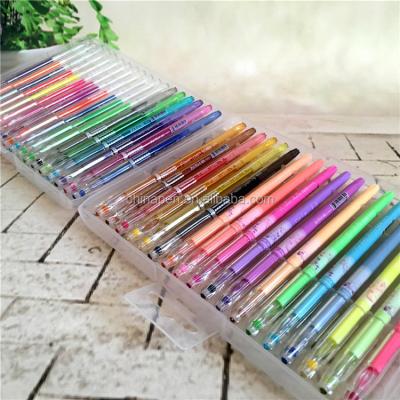 China 12/24/36/48/96 Pack Glitter Amazon Best Selling Gel Pen Set With Multi Colors for sale