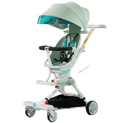 China Carry Baby Stroller New Design Baby Carriage Cotton Seat Good Quality Aluminum Alloy Frame Comfortable Moving Baby Stroller for sale