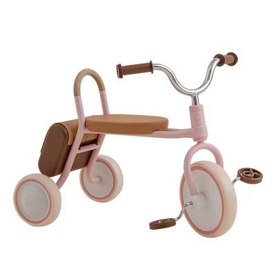 China 3 Wheels Children Tricycle With Backpack With Backrest Baby Three Wheel Cycle for sale