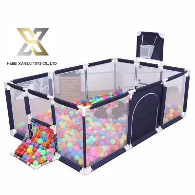 China Indoor Portable Environmental Safety Mother's Hands Free Foldable Family Game Barrier for sale