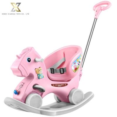 China Ride On Toy Plastic Toddler Walker Children Unicorn Cartoon Horse Ride On Animals Rocking Toy for sale