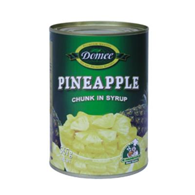 China Canned Canned Pineapple Pieces in Light Syrup Fresh Juicy for sale