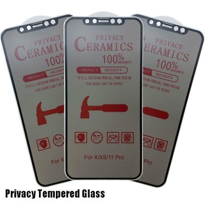 China Mobile Phone Privacy Screen Protector Mood Screen Glass Protector For iPhone 11 Pro Privacy Screen Protector for sale