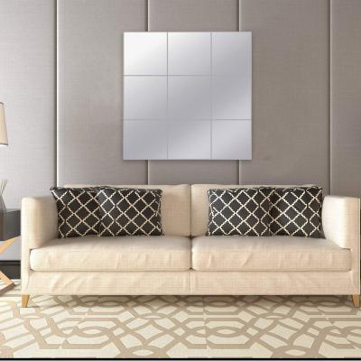 China Minimalist Mirror Sheets Self Adhesive Non Glass Cut to Size Mirror Stickers Tiles for Wall Sticky Mirror for sale