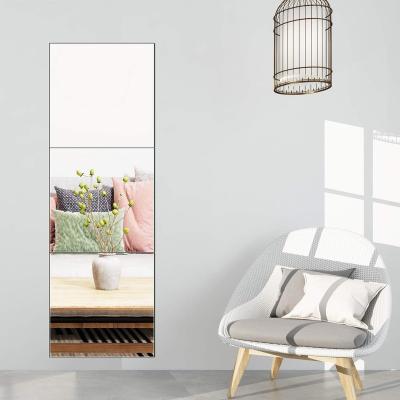 China Minimalist Make Up Frameless Wall Mirror sticker sheet Full Length Mirror Tiles for Vanity Bedroom Living Room for sale