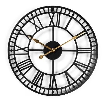 China Antique Style Customize sublimation logo size Classic Quartz Battery Operated Round Silent Non Ticking 12 Inch Wall clock for home for sale