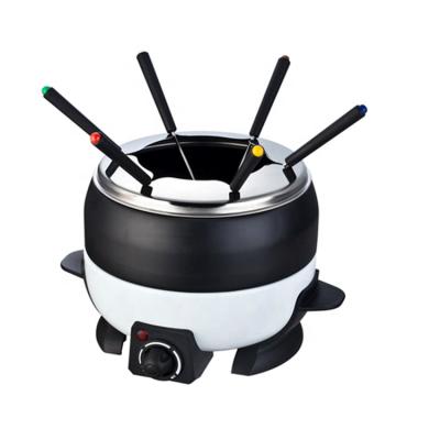 China Viable Cheaper Price Electric Round Fondue Set 6 Person Round Fondue Set for sale