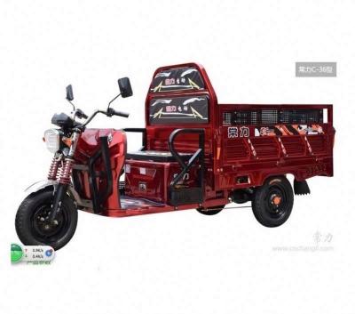 China Cargo 3 three wheel family cargo tricycle adult electric motorized tricycle for farm and warehouse transportation for sale