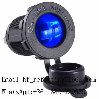 China Waterproof LED Digital Indicator Power plug car cigarette lighter socket for DC 12-24V Car SUV ATV UTV Marine Boat for sale