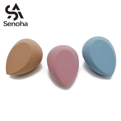 China Non-latex ESTEL'LA Coffee Beveled Tear Hydrophilic Cosmetic Makeup Sponge for sale