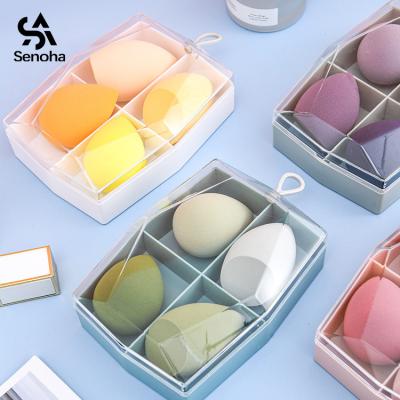 China Recycled Materials Senoha Makeup Sponge Package Empty Storage Box For Beauty Sponge for sale