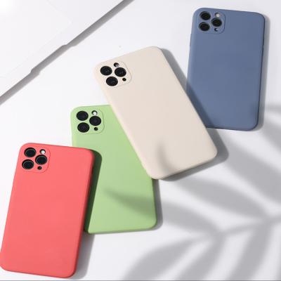 China Matte Soft Tpu Silicone Waterproof Anti-fall Rubber Mobile Phone Cover Case For Iphone 11 12 13 pro max for sale