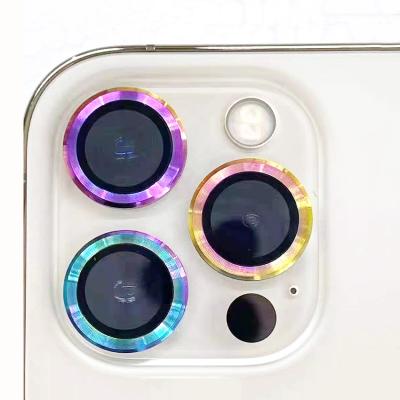 China Mobile Phone Camera Lens Protector Permium Screen Protector Aluminum Alloy Cover Colorful Film Camera Lense For iphone 11 12 pro max for sale