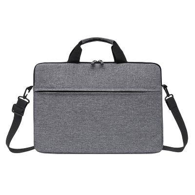 China Oxford Cloth Velvet Zipper Waterproof Business Thin Business Laptop Shoulder Bag Laptop Bag Travel Men Women Women Double for sale