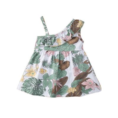 China Breathable Flower Pattern IG Clothing Girl Summer Baby Clothes Sleeveless Newborn Newborn Kids Dress for sale