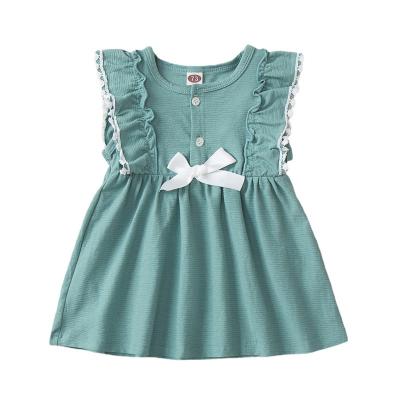 China Washable High Quality Clothes Elegance Clothes Summer Girl Clothes Baby Short Sleeve Newborn Baby Dress for sale