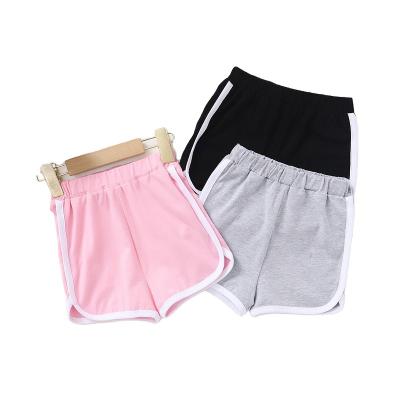 China Best Selling Girls Solid Color Children's Sports Super Hot Personalized Shorts Pants Breathable for sale