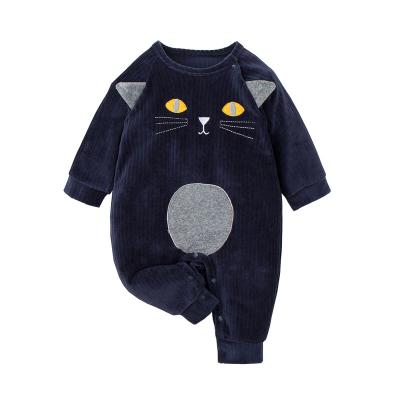 China New Style Anti-wrinkle Baby Boy Clothes Animal Print Organic Newborn Winter Overalls Baby Romper for sale