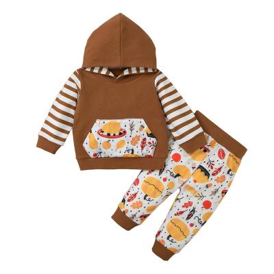 China Antibacterial Baby Boy Suits Kids Set Pajamas Ready Running Factory 2 Pcs Long Sleeve Casual Baby Pants Set for sale