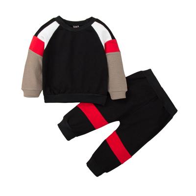 China Breathable 2022 New Style Toddler Clothes Boy Clothing Set Ready Running Black Newborn Baby Pants Outfits for sale