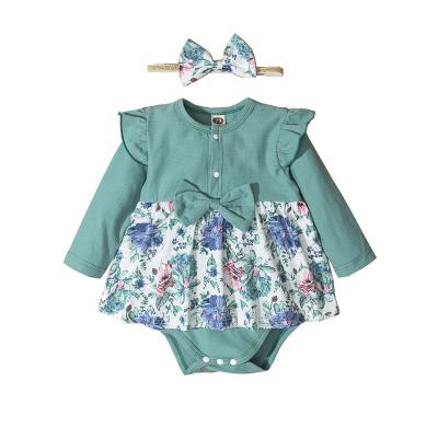 China Quality Guaranteed Flower Pattern Anti-Wrinkle Minimalist Clothes Rompers Newborn Infant Baby Clothes for sale