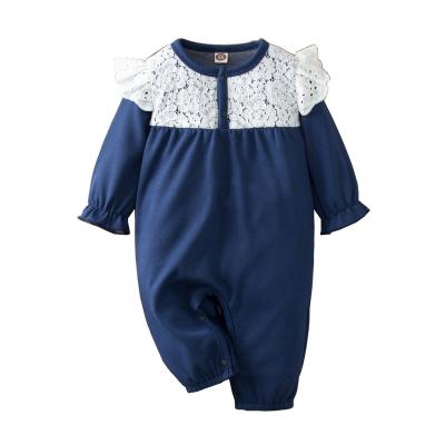 China New Style Anti-Wrinkle Baby Clothes Casual Neutral Solid Newborn Pajamas Classic Baby Clothes for sale