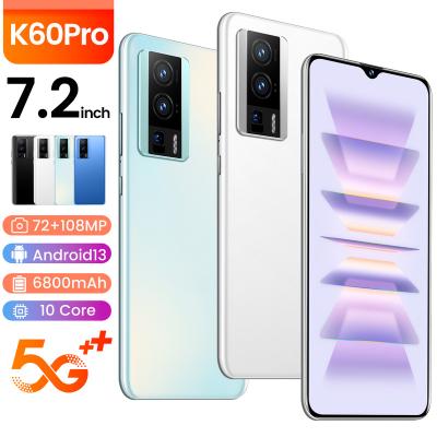 China Free Shipping Fingerprint Mobile Phone 2023 NEW K60 Pro 4GB+64GB 6.5 Inch Full Display Android Mobile Phone 4G Mobile Phone 10.0 Smartphone for sale