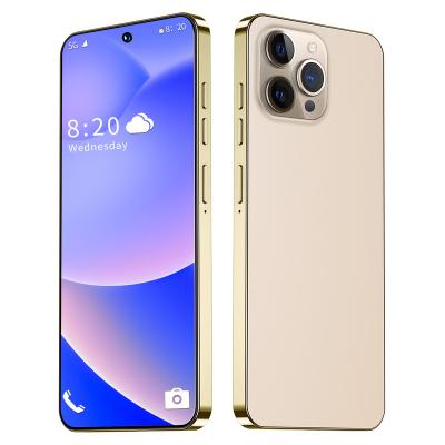 China Doubles New 7.3 Inch I14 Hole Screen 16GB+1TB i14 SIM Card Pro 2023 Max Smart Phone Factory Wholesale Max Unlock Cell Phone for sale