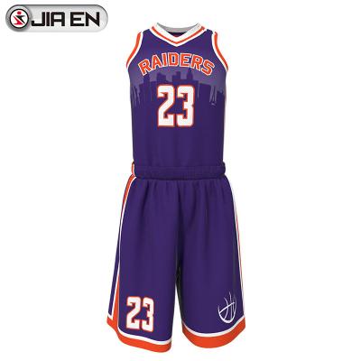 China 2021 Sublimation Best Cheap Custom Antibacterial Basketball Reversible Youth College Uniform Design for sale