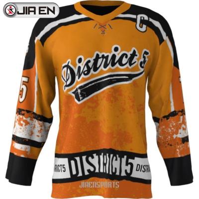 China Shirts & Tops Custom Hockey Jersey With Hood Canada Goalie Cut Out Hockey Jerseys With Cool Designs for sale