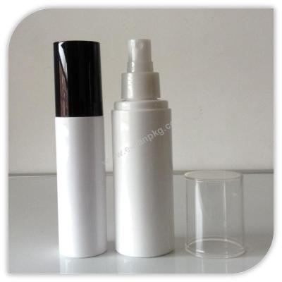 China 40ml 50ml 60ml 100ml transparent hot sale empty PET plastic bottles for cosmetic packaging for sale