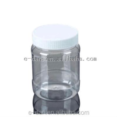 China 360ml Honey Cylinder Honey Jar , Round Clear Honey Jar for sale