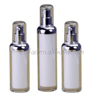 China Transparent Round Airless Skin Care Bottle With 30ml 35ml 50ml Capacity for sale